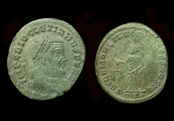 Diocletian, Follis, Sacra Moneta, Ticinum Mint, Sold!